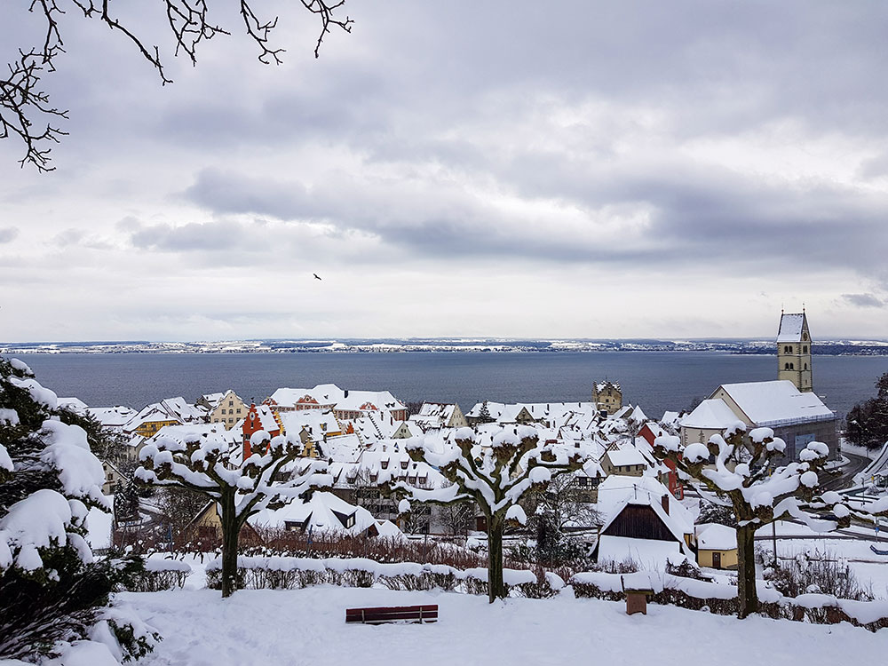 Stadt-im-Schnee